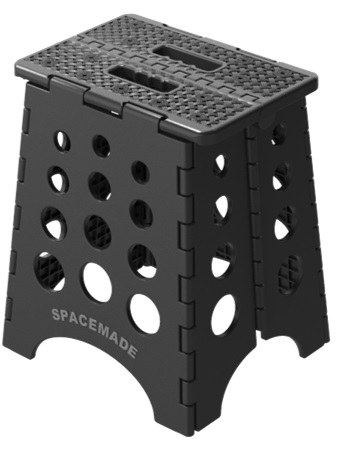 Big Ant Step Stool, Single Step with Non Slip Folding Stool with Handle, 13 Inch Length X 15 Inch Width X 15 Inch Height – SS-15