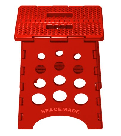 Big Ant Step Stool, Single Step with Non Slip Folding Stool with Handle, 13 Inch Length X 15 Inch Width X 15 Inch Height – SS-15R