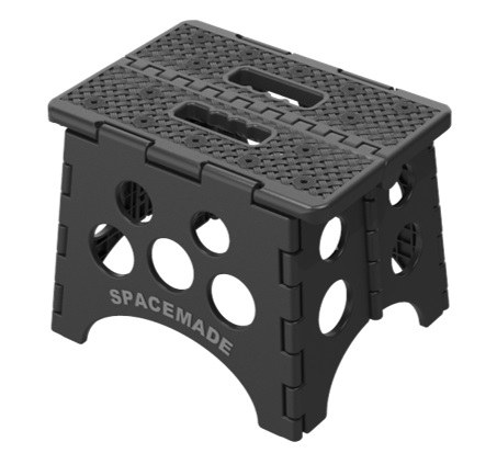 Big Ant Step Stool, Single Step with Non Slip Folding Stool with Handle, 12-1/2 Inch Length X 10-1/4 Inch Width X 9 Inch Height – SS-9