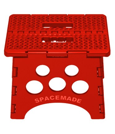 Big Ant Step Stool, Single Step with Non Slip Folding Stool with Handle, 12-1/2 Inch Length X 10-1/4 Inch Width X 9 Inch Height – SS-9R