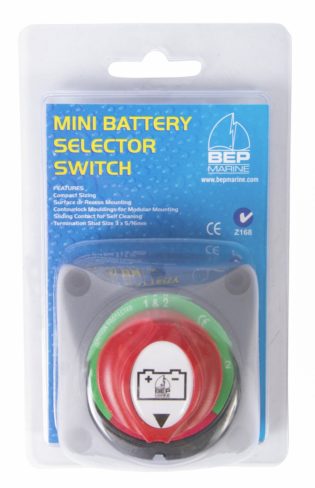 Bep Battery Disconnect Switch, Universal Mount, 48 Volt DC, Key Type 1-2-Both-Off Switch – 701S