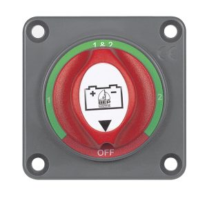 Bep Battery Disconnect Switch, Panel Mounted Battery Mini Selector Switch, Standard 2-1/16 Inch Hole Cut Out – 701S-PM