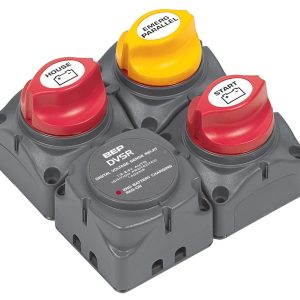 Bep Battery Disconnect Switch, For Use with Single Outboard Dual Battery Bank or Single Alternator Inboard Engine Dual Battery Bank – 716-SQ-140A-DVSR