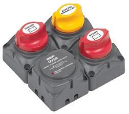 Bep Battery Disconnect Switch, For Use with Single Outboard Dual Battery Bank or Single Alternator Inboard Engine Dual Battery Bank – 716-SQ-140A-DVSR