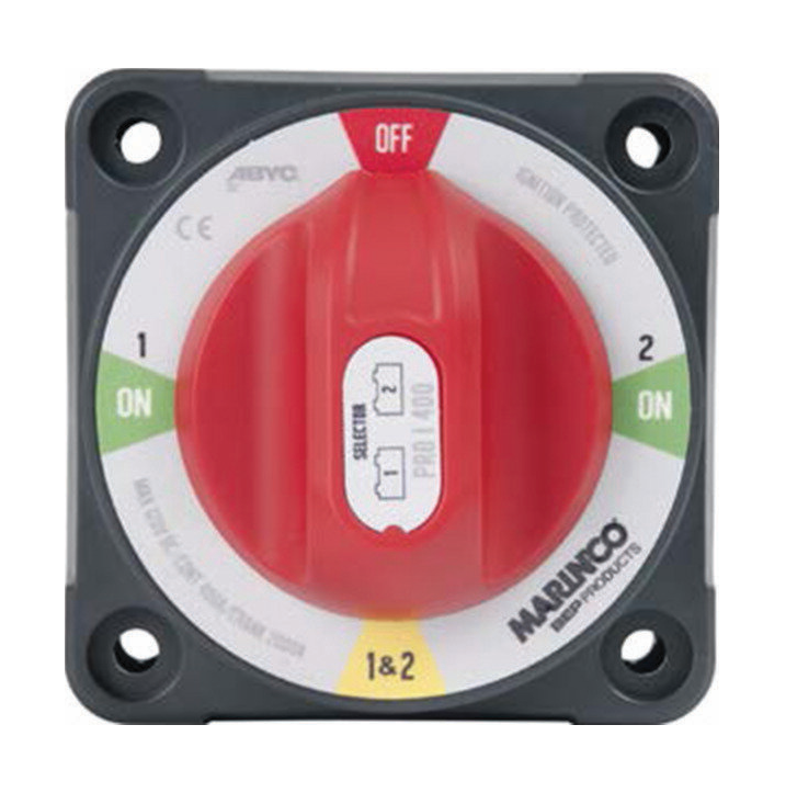 Bep Battery Selector Switch, Pro Installer Series, Use to Manage and Isolate Two Separate Battery Banks, 4 Position, 2 Batteries – 771-S-EZ-B