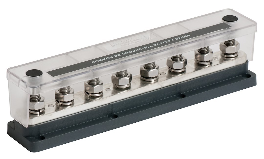 Bep Busbar, Flat Strip Type, 8 Terminal Points, 650 Amp Maximum, Without Insulated Cover, 9.8 Inch Length X 1.91 Inch Width – 777-BB8S-650