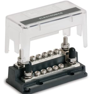 Bep Busbar, Flat Strip Type, 10 Terminal Points, 200 Amp Maximum, Without Insulated Cover, 3.8 Inch Length X 1.91 Inch Width – 777-Z10W-200