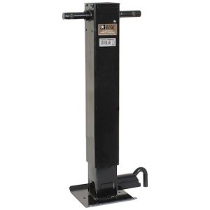 Buyers Products Trailer Tongue Jack, Manual, Side-Wind, 12000 Pound Capacity, 13 Inch Travel, Black, Powder Coated Carbon Steel – 0091410