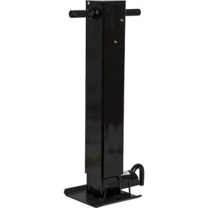 Buyers Products Trailer Tongue Jack, Manual, Side-Wind, 12000 Pound Capacity, 13 Inch Travel, Black, Powder Coated Carbon Steel – 0091410