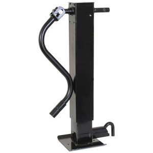 Buyers Products Trailer Tongue Jack, Manual, Side-Wind, 12000 Pound Capacity, 13 Inch Travel, Black, Powder Coated Carbon Steel – 0091410H