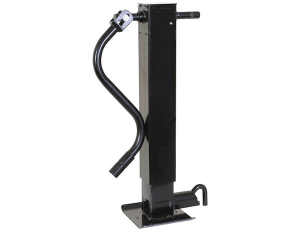 Buyers Products Trailer Tongue Jack, Manual, Side-Wind, 12000 Pound Capacity, 13 Inch Travel, Black, Powder Coated Carbon Steel – 0091410H