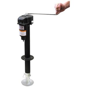 Buyers Products Trailer Tongue Jack, Electric, 3500 Pound Lift Capacity, 24 Inch Travel, 26-1/2 Inch Retracted Height, Bolt on – 0093500