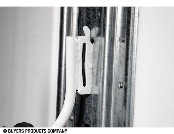Buyers Products Multi Purpose Hook, E-Track, For Use with E-Track and Ford Boxlink Systems, J-Hook, 4-1/4 Inch, Powder Coated, White, Steel – 01120