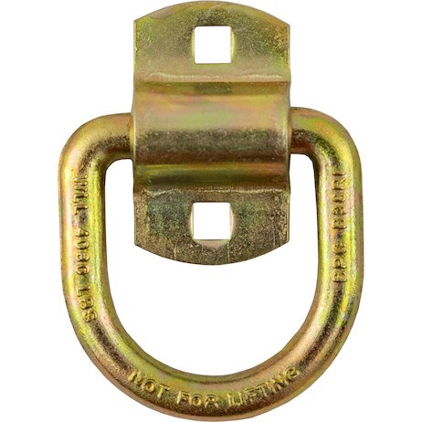 Buyers Products D-Ring, 4080 Pound, Yellow Zinc, Steel, Clam Shell Packaging – 02040