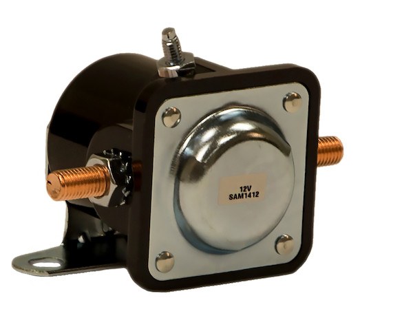 Buyers Products Snow Plow Motor Solenoid, 12 Volt Activated, 3 Terminal, Plastic Housing – 1306070