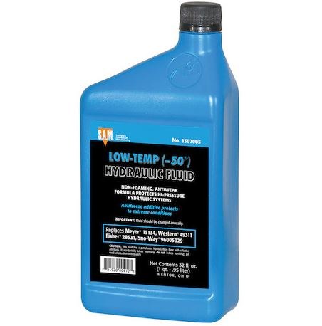 Buyers Products Snow Plow Hydraulic Fluid, Blue, Replaces Myers 15134, Rated to -50 Degrees C, Quart, Single – 1307005