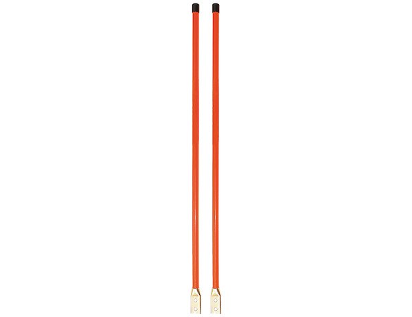 Buyers Products Bumper Guide, 36 Inch Height X 3/4 Inch Width, Bolt-On Mount, Gloss Finish, Fluorescent Orange, Nylon, Set of 2 – 1308110