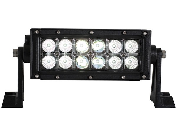 Buyers Products Light Bar, LED Bulb, 8 Inch, 24 Watt, 12 to 24 Volt DC, Flood/ Spot Combination Beam, 3240 Lumens, Clear Polycarbonate Lens – 1492160