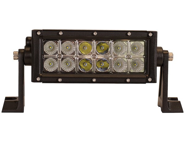 Buyers Products Light Bar, LED Bulb, 8 Inch, 24 Watt, 12 to 24 Volt DC, Flood/ Spot Combination Beam, 3240 Lumens, Clear Polycarbonate Lens – 1492160