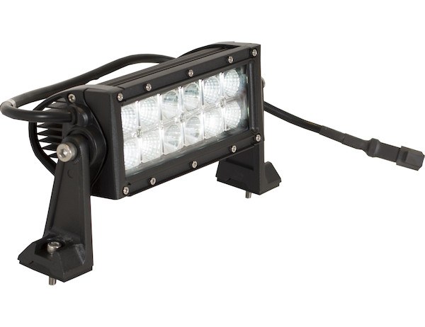 Buyers Products Light Bar, LED Bulb, 8 Inch, 24 Watt, 12 to 24 Volt DC, Flood/ Spot Combination Beam, 3240 Lumens, Clear Polycarbonate Lens – 1492160