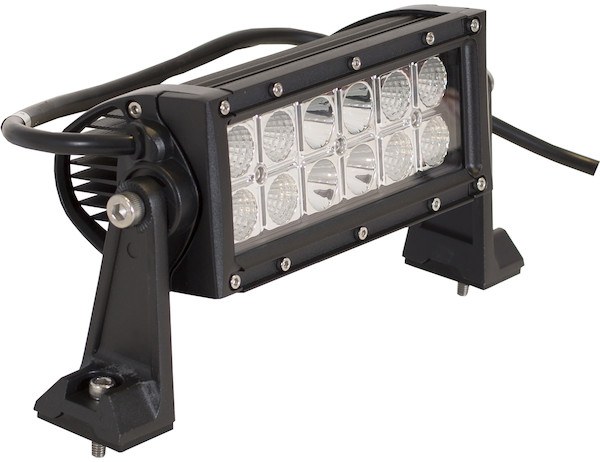 Buyers Products Light Bar, LED Bulb, 8 Inch, 24 Watt, 12 to 24 Volt DC, Flood/ Spot Combination Beam, 3240 Lumens, Clear Polycarbonate Lens – 1492160