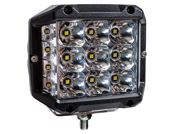 Buyers Products Spotlight, 55 Watt LED, Black Rectangular Housing, White Light, Spot-Flood Combination, 6920 Lumens, IP67 – 1492222