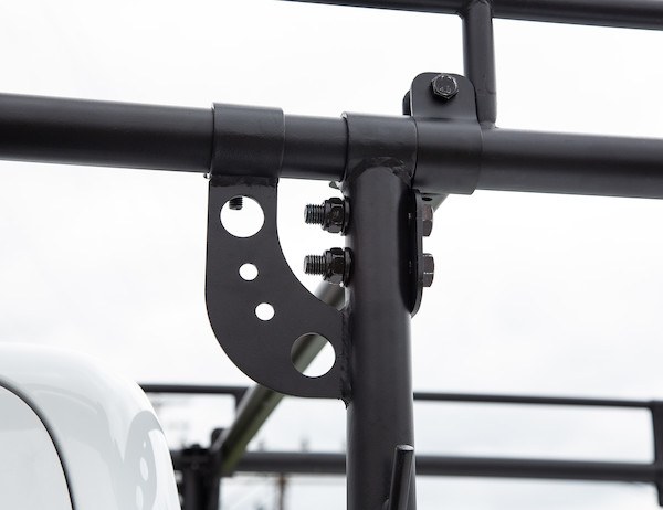 Buyers Products Ladder Rack, For Use on Service Body Vehicles, 13-1/2 Foot Length, Adjustable Height from 21 Inch to 31 Inch, 66 Inch Width – 1501250
