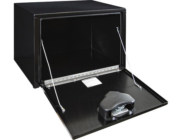 Buyers Products Tool Box, Underbody, 1 Recessed Drop Door, Smooth, Gloss, Black, Steel, 24 Inch Length X 18 Inch Width X 18 Inch Height – 1702300