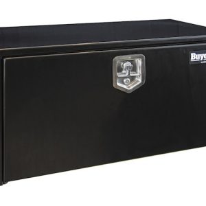 Buyers Products Tool Box, Underbody, 1 Recessed Drop Door, Smooth, Gloss, Black, Steel, 36 Inch Length X 18 Inch Width X 18 Inch Height – 1702305