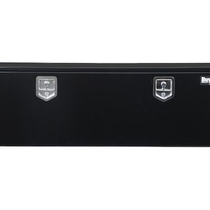 Buyers Products Tool Box, Underbody, 1 Recessed Drop Door, Smooth, Gloss, Black, Steel, 60 Inch Length X 18 Inch Width X 18 Inch Height – 1702315