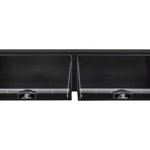 Buyers Products Tool Box, Topsider, 2 Recessed Drop Door, Smooth, Black, Steel, 72 Inch Length X 13 Inch Width X 16 Inch Height – 1702940