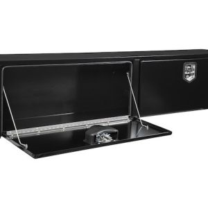 Buyers Products Tool Box, Topsider, 2 Recessed Drop Door, Smooth, Black, Steel, 72 Inch Length X 13 Inch Width X 16 Inch Height – 1702940