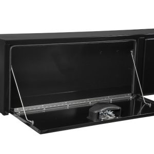 Buyers Products Tool Box, Topsider, 2 Recessed Drop Door, Smooth, Black, Steel, 72 Inch Length X 13 Inch Width X 16 Inch Height – 1702940