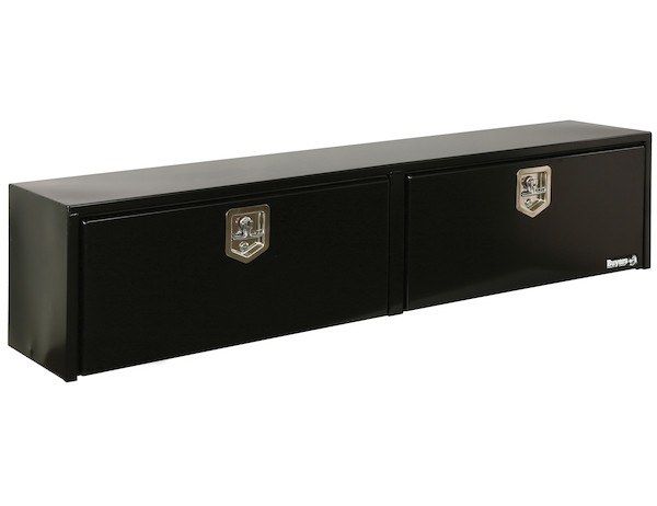 Buyers Products Tool Box, Topsider, 2 Recessed Drop Door, Powder Coated, Gloss Black, Carbon Steel – 1702980