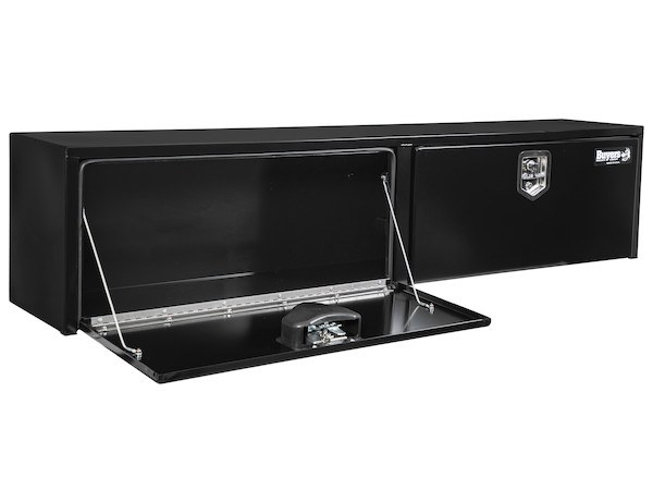 Buyers Products Tool Box, Topsider, 2 Recessed Drop Door, Powder Coated, Gloss Black, Carbon Steel – 1702980