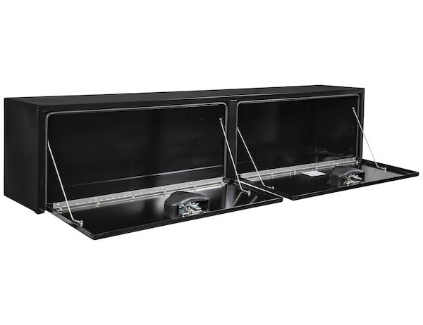Buyers Products Tool Box, Topsider, 2 Recessed Drop Door, Powder Coated, Gloss Black, Carbon Steel – 1702980