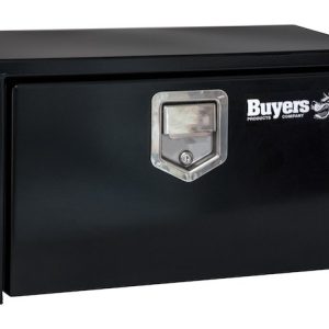 Buyers Products Tool Box, Underbody, 1 Recessed Drop Door, Smooth, Black, Steel, 24 Inch Length X 12 Inch Width X 14 Inch Height – 1703150