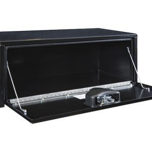 Buyers Products Tool Box, Underbody, 1 Recessed Drop Door, Smooth, Gloss, Black, Steel, 36 Inch Length X 16 Inch Width X 14 Inch Height – 1703305
