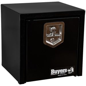 Buyers Products Tool Box, Underbody, 1 Recessed Drop Door, Powder Coated, Black, Carbon Steel – 1703320