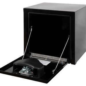 Buyers Products Tool Box, Underbody, 1 Recessed Drop Door, Powder Coated, Black, Carbon Steel – 1703320
