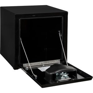 Buyers Products Tool Box, Underbody, 1 Recessed Drop Door, Powder Coated, Black, Carbon Steel – 1703320