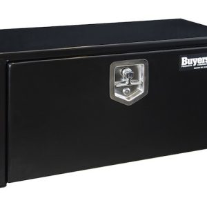 Buyers Products Tool Box, Underbody, 1 Recessed Drop Door, Powder Coated, Black, Carbon Steel – 1703324