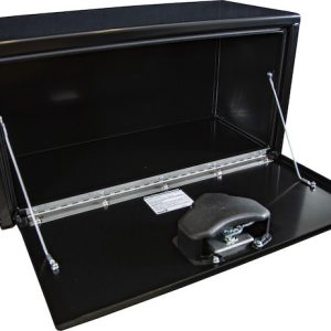 Buyers Products Tool Box, Underbody, 1 Recessed Drop Door, Powder Coated, Black, Carbon Steel – 1703324