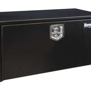 Buyers Products Tool Box, Underbody, 1 Recessed Drop Door, Powder Coated, Black, Carbon Steel – 1703326