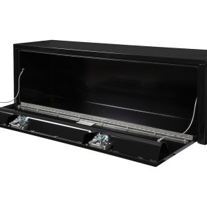 Buyers Products Tool Box, Underbody, 1 Recessed Drop Door, Powder Coated, Black, Carbon Steel – 1703328