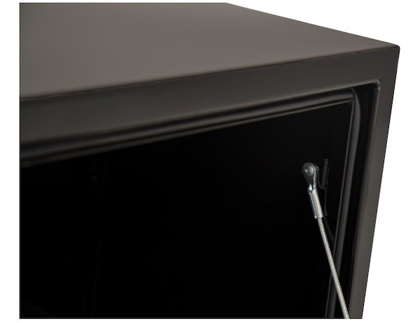 Buyers Products Tool Box, Underbody, 1 Recessed Drop Door, Powder Coated, Black, Carbon Steel – 1703349