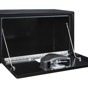 Buyers Products Tool Box, Underbody, 1 Recessed Drop Door, Smooth, Black, Steel, 24 Inch Length X 12 Inch Width X 14 Inch Height, T-Latch – 1703350