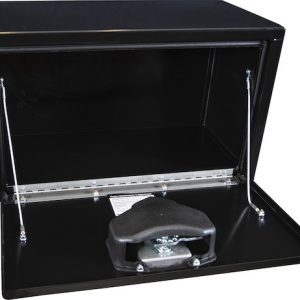 Buyers Products Tool Box, Underbody, 1 Recessed Drop Door, Smooth, Black, Steel, 24 Inch Length X 12 Inch Width X 14 Inch Height, T-Latch – 1703350