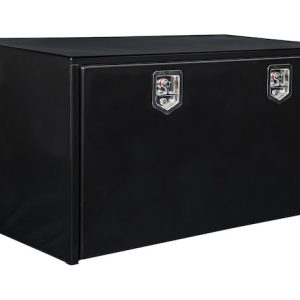 Buyers Products Tool Box, Underbody, 1 Recessed Drop Door, Smooth, Powder Coated, Black, Steel – 1704310