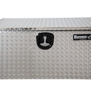 Buyers Products Tool Box, Underbody, 1 Recessed Drop Door, Diamond Tread, Aluminum, 24 Inch Length X 18 Inch Width X 18 Inch Height, T-Latch – 1705100